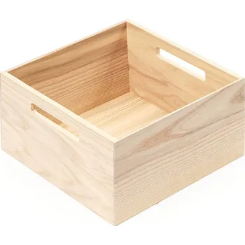 Nábytkové kování KES 009172 LiniQ krabička čtverec s úchyty 236x236mm světlý dub (KES 009172 LiniQ krabička čtverec s úchyty 236x236mm světlý dub)