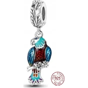 Přívěsek Charm Sterlingové stříbro 925 Orel modrý, přívěsek na náramek zvíře