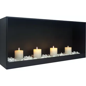 Biokrb BIO FLAME Dekorativní krb na svíčky Cube 900 černý