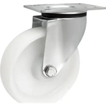 Pojezdové kolečko Plastové kolo 100 mm nerezová otočná vidlice ZABI
