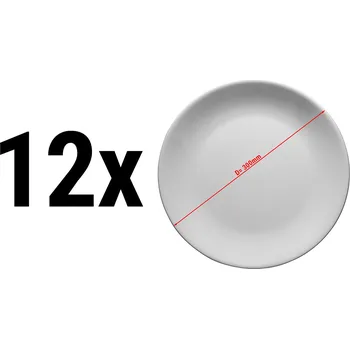 Talíř G.Gastro (12 Kusů) ENTITY - Pizza talíř porcelán - Ø 300mm - bílý