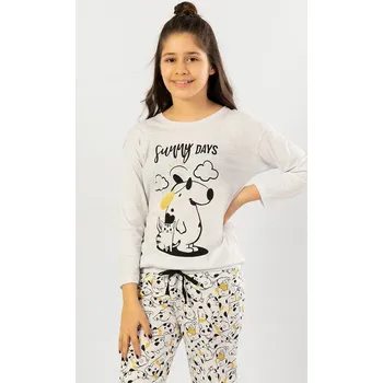 Chlapecké pyžamo Dětské pyžamo dlouhé Sunny days světle šedá 9 - 10