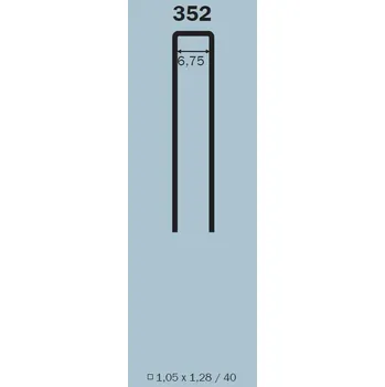 Spona 352/20mm typ 92 (H) ZN, 5200 ks (Spona 352/20mm typ 92 (H) ZN, 5200 ks)