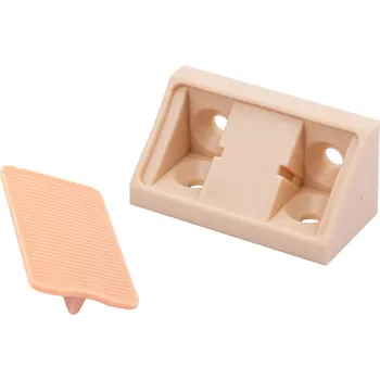 Úhelník spojovací plastový dvojitý 42mm bříza (Úhelník spojovací plastový dvojitý 42mm bříza)