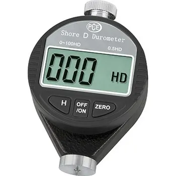 Tvrdoměr PCE-DD-D, pro tvrdou pryž a termoplasty, tvrdost D dle Shore 0 - 100, rozlišení 0,5