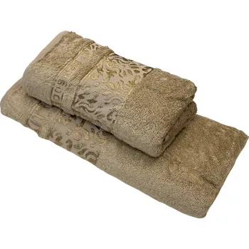 Ručník TiaHome osuška Bambo 70x140cm hnědá