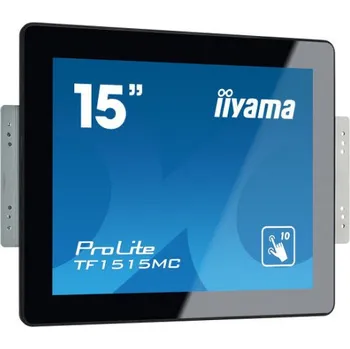 Monitor iiyama ProLite TF1515MC-B2, 38.1 cm (15''), Projected Capacitive, 10 TP, černá