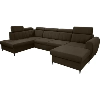 Sedací souprava Rozkládací sedací souprava, hnědá, pravá, KORIO U