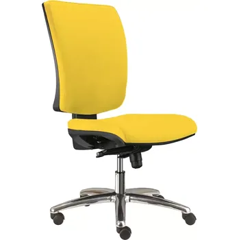 BOLZANO CR SYN židle kancelářská, koženka AN 036 - koženka žlutá