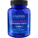 Natios Fenugreek + Blessed Thistle Extract, Pískavice řecké seno + Benedikt lékařský 120 kapslí