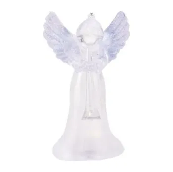 Vánoční dekorace Závěsný anděl s LED č. 3, 11 cm