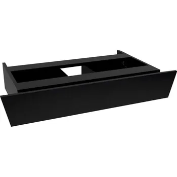 Deska pod umyvadlo Sapho TWIGA PLUS umyvadlová zásuvka 88,5x17x43,5cm, černá mat, VC460-3535