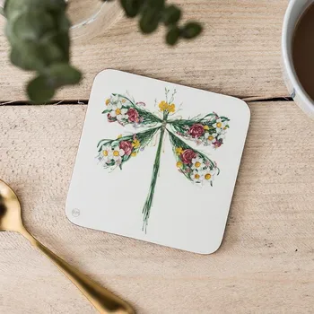 Podtácek Tácek pod sklenici Dragonfly Vážka 9x9, The DM Collection UK