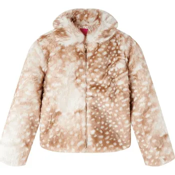 Chlapecký kabát vidaXL Dětský kabát umělá kožešina koňakový 104 [13845]