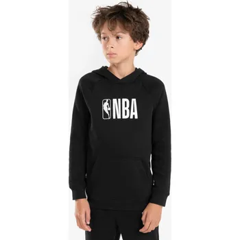 Dámská mikina TARMAK Dětská basketbalová mikina s kapucí 900 NBA 7 LET VÍCEBAREVNÁ|ČERNÁ