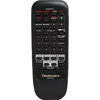 Dálkový ovladač TECHNICS EUR644347, EUR644377, EUR643853, EUR644858, EUR644859, EUR644866, RAK-SA179XH - dálkový ovladač duplikát