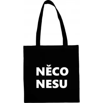 TUKAN AGENCY Nákupní taška Něco nesu Barva: Černá