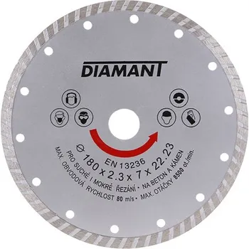Řezný kotouč 180mm DIAMANT kotouč TURBO 21180