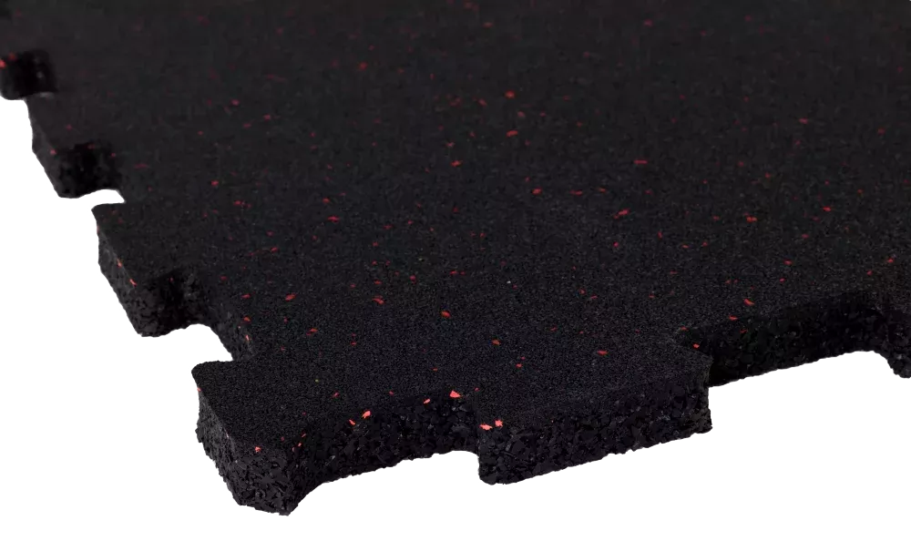 TRUESTEEL Dvouvrstvá gumová podlaha do fitness 485x485x15 mm, EPDM 5%, barva: červená