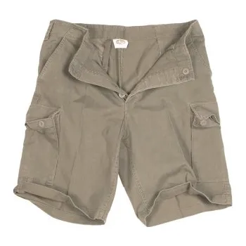 Pánské kraťasy Německé vojenské kraťasy moleskin, předeprané, Olivová, M