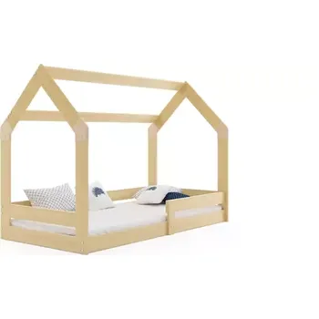 Postel BMS GROUP Dětská postel Domek 1 - 1 osoba, 80x160 s matrací – Borovice