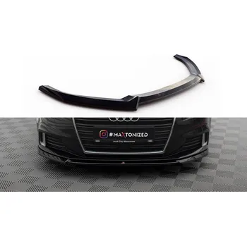 Karosérie Spojler pod nárazník lipa V.2 Audi A3 Sportback 8V Facelift černý leský plast