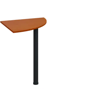 Stolová podnož ES 16 - 6 deska spojovací, kovová podnož černá, síla desky 18 mm, široká 600 mm, třešeň šumavská