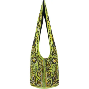Orientální batikovaná brašna s výšivkou Menuka Hijau, Sittar