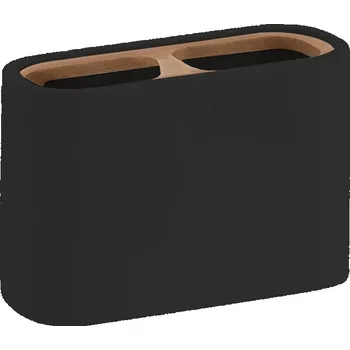 Gedy NINFEA sklenka na postavení, černá/bambus, 139814