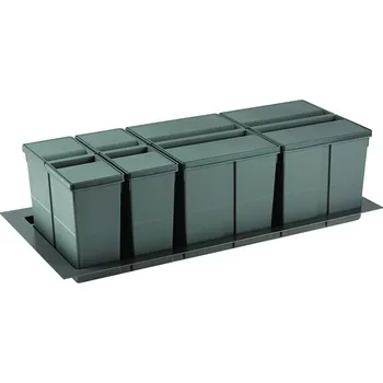 Odpadkový koš GOLLINUCCI Sorter 9XL System 1000mm 2x26l+2x11l antracit (GOLLINUCCI Sorter 9XL System 1000mm 2x26l+2x11l antracit)