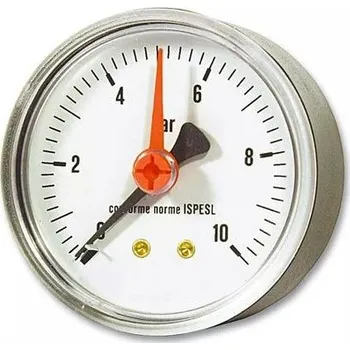 Manometr d 63 mm, 0 - 10 bar, G 1/4", zadní vývod, Ivar MA 63, MA63010BB