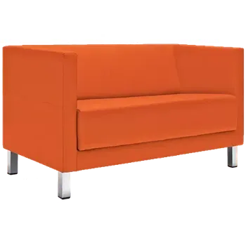 Sedací souprava VELA - 2H, křeslo, koženka SL 24 - koženka oranžová