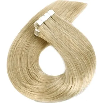 Příčesek Vlasové PU pásky MINI tape in na prodlužování vlasů 30cm světlá šedá