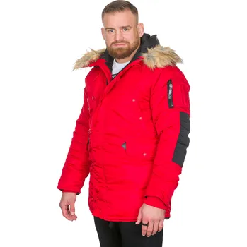 PitBull West Coast - pánská zimní bunda ALDER červená S