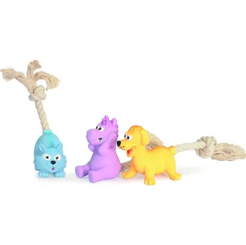 Hračka pro psa HRAČKA POSTAVIČKA S PROVÁZKEM MIX 15 cm