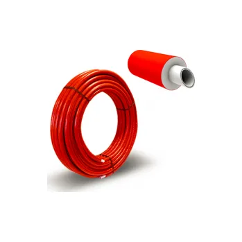 Vodovodní potrubí Trubka Pex/Al/Pex 16 x 2 v izolaci (modrá, červená), - červená (balení po 50 m)
