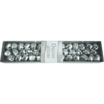 Vánoční dekorace Rolničky stříbrné v krabičce 19 x 4 cm