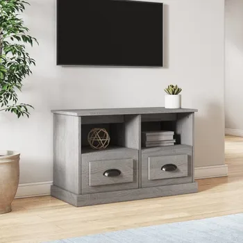 Televizní stolek vidaXL TV skříňka 80 x 35 x 50 cm kompozitní dřevo [816283] Barva: šedá sonoma