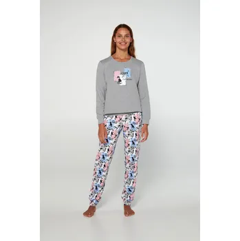 Dámské pyžamo Dámské pyžamo s dlouhými rukávy Vamp 19522 Velikost: XL