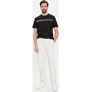 Pánské oblečení Tommy Hilfiger T-Shirt Monotype MW0MW33688 Černá Regular Fit XL