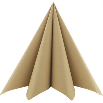 Papírový ubrousek Mank GmbH Airlaid přírodně hnědé ubrousky UNI - Naturbraun 50ks 40x40cm