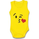 Kojenecké body bez rukávů Smajlík 80