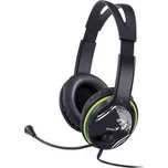Herní sluchátka "HS-400A", s mikrofonem, kontrola hlasitosti, černá, GENIUS