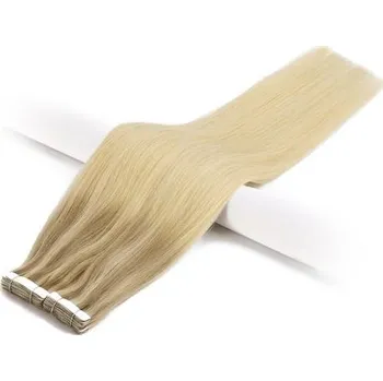Příčesek Vlasové PU pásky tape in na prodlužování vlasů 30cm ombré balayage 18/60/60 - nejsvětlejší hnědá / platina