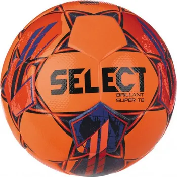 Fotbal SELECT BRILLANT SUPER TB FOTBALOVÝ MÍČ - Neon oranžová - velikost 5 uk