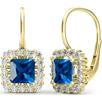 Náušnice Couple, Elegantní náušnice Clarissa, žluté zlato se zirkony, 585-66-3-0252.0Z00.0.00.102.08