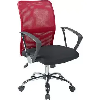 TONY židle kancelářská, opěrák MESH vínová