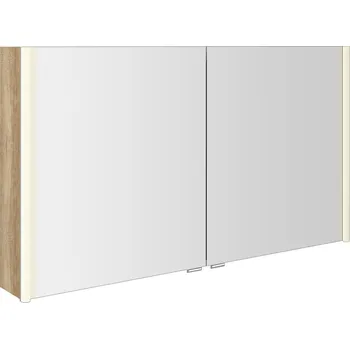 Koupelnový nábytek Sapho ALIX galerka s LED osvětlením, 2x dvířka, 126x70x17,5cm, dub alabama, AX126-0022