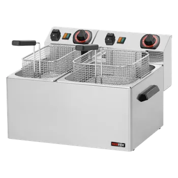 fritéza Fritéza elektrická 0,42 + 0,38 kW/l, 8 + 5 l stolní 230 V | REDFOX - FE 74