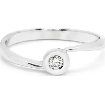 Prsten Zásnubní prsten z bílého zlata s diamantem 21ZP2302826D